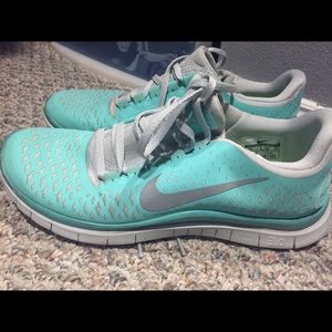 Tiffany Blue Nike Free 3.0
